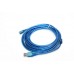 USB удлинитель USB(male) - USB(female) длинна 300 см. цвет синий купить в Москве – цена 475.0000 в интернет-магазине МСК-ГСМ