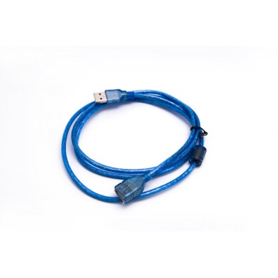 USB удлинитель USB(male) - USB(female) длинна 150 см. цвет синий купить в Москве – цена 400.0000 в интернет-магазине МСК-ГСМ