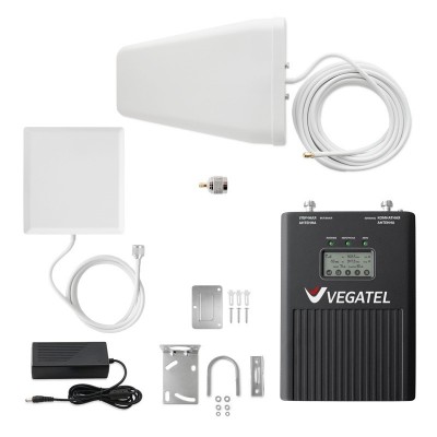 Комплект VEGATEL VT3-900L (дом, LED). Усилитель сотовой связи 2G и интернета 3G. Площадь действия до 2500 м2 купить в Москве – цена 47408.0000 в интернет-магазине МСК-ГСМ