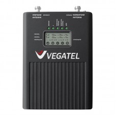 Усилитель сотовой связи 2G и интернета 3G, 4G, LTE двухдиапазонный. Репитер VEGATEL VT2-1800/3G (LED). Площадь действия до 600 м2